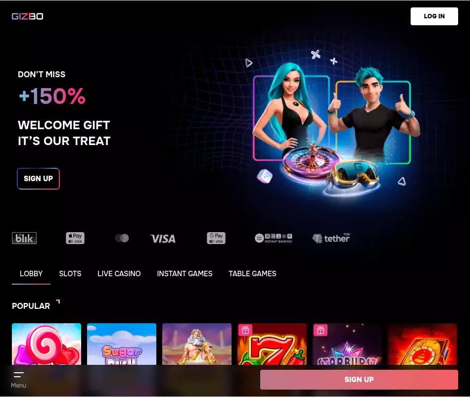 Gizbo Casino strona Gizbo Casino Opinie