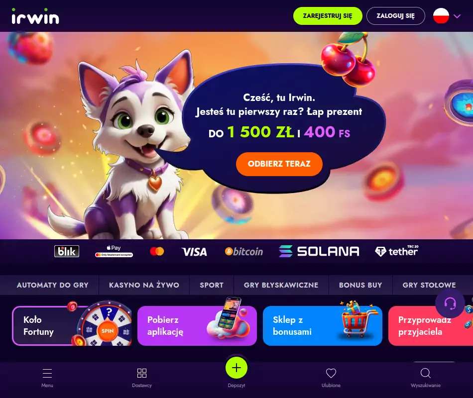 IRWIN Casino opinie