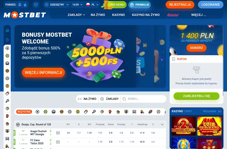 Mostbet Casino strona internetowa Mostbet Casino Opinie