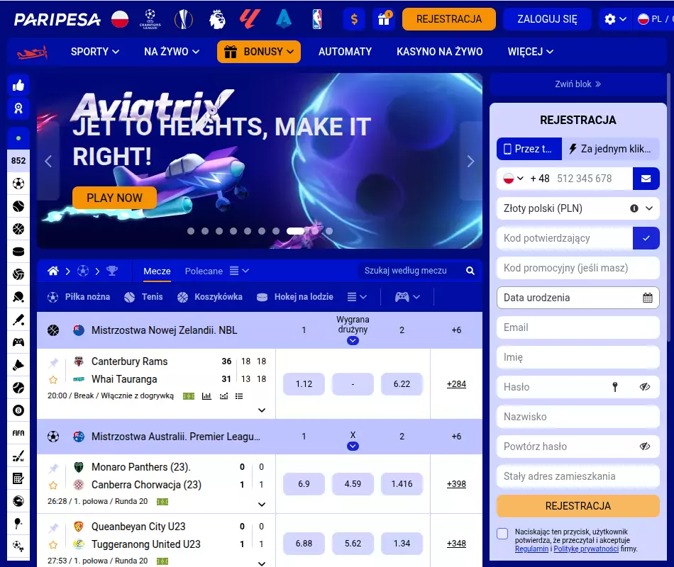 PariPesa Casino strona internetowa PariPesa Casino Opinie