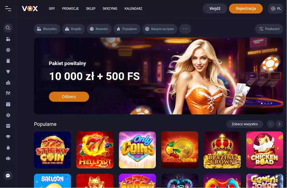 Vox Casino Vox Casino Opinie