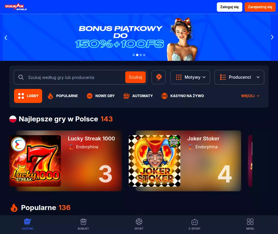 VulkanSpiele Casino opinie