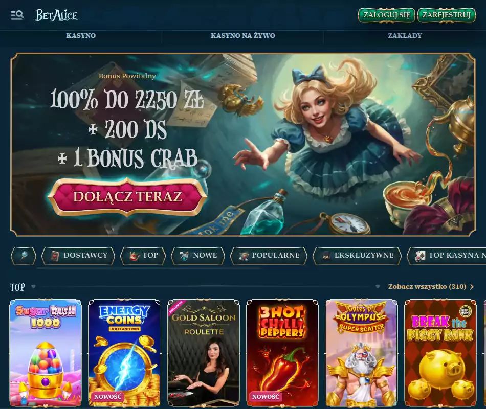 BetAlice Casino opinie