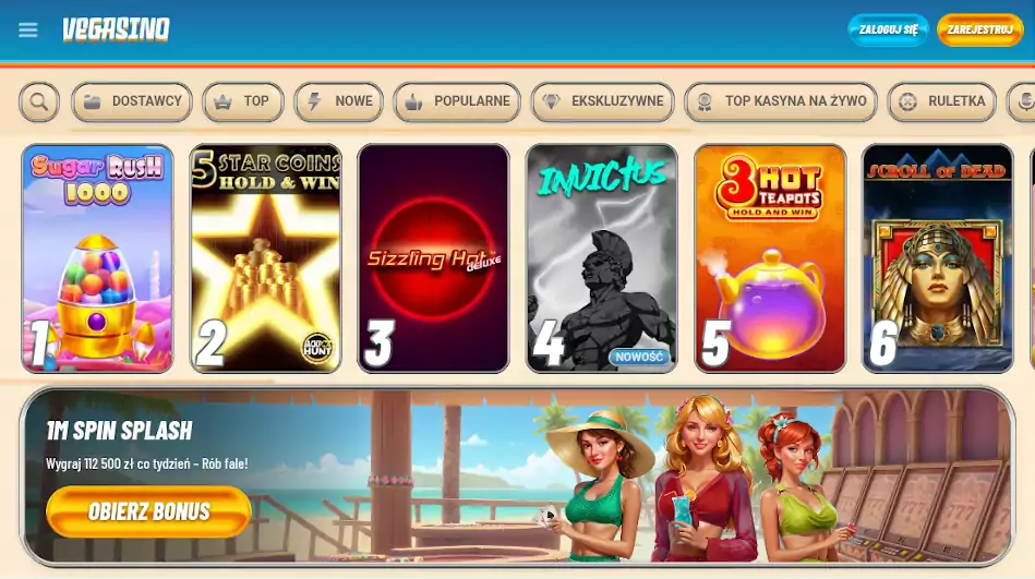 Vegasino Casino opinie
