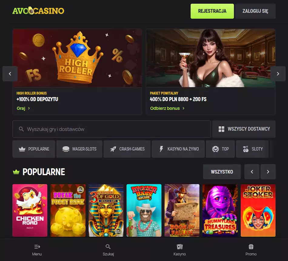 Avocasino opinie
