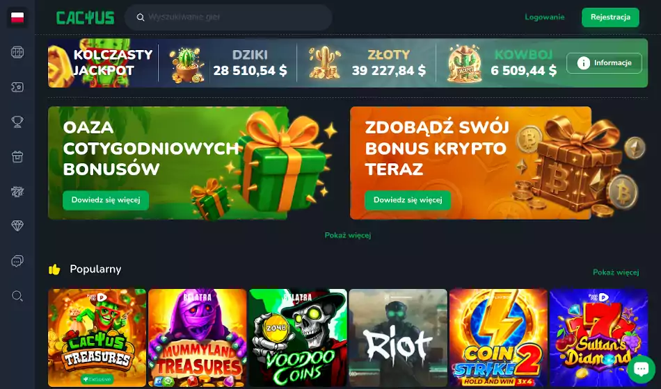 Cactus Casino Opinie