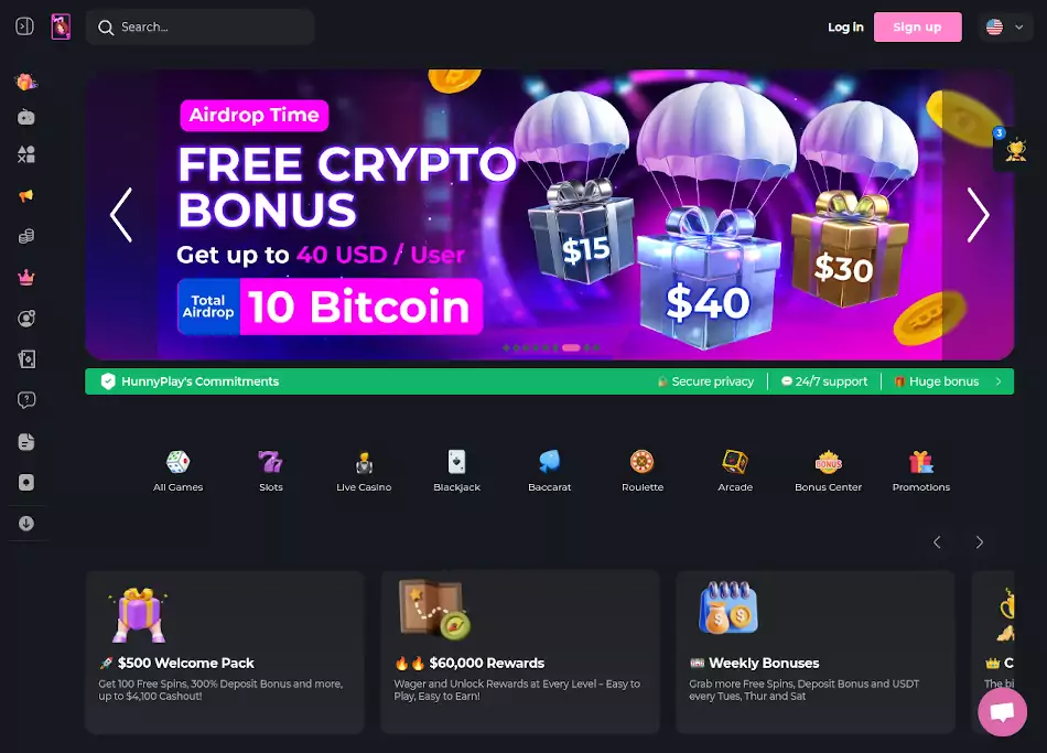 HunnyPlay casino opinie