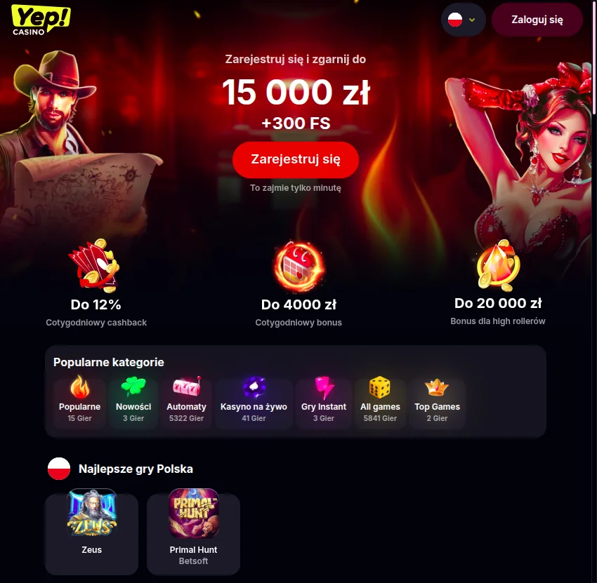 Yep nowe kasyno strona główna