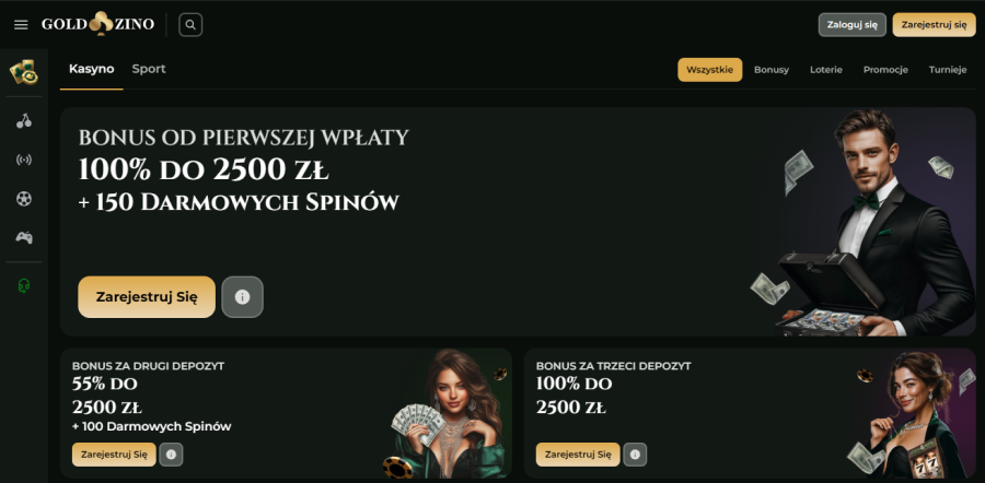 Promocje w Goldzino casino